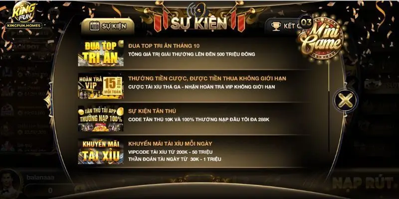 Ưu đãi thành viên KingFun
